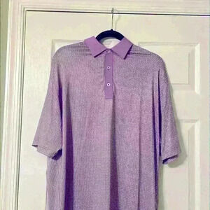 FootJoy silky golf shirt. It has beautiful, black and white Paisley's